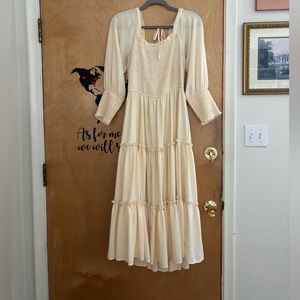 ❌SOLD❌Ivy City Co Demi Dress in Cream